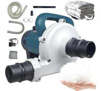 Macchina Elettrica For L'imbottitura Di Piumini Da 3280 W, Macchina For L'imbottitura Di Piumini A Doppio Scopo, Soffiaggio E Aspirazione, Regolazione A 6 Velocità, Volume D'aria: 8,0 M³/min