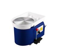 Macchina elettrica for ruote in ceramica 28 cm 350 W Maniglia manuale e amp; Pedale for la lavorazione dell'argilla ceramica scolastica che forma l'artigianato artistico fai-da-te(Blauw)