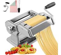 Macchina Elettrica La Pasta - Pasta Fatta A Mano In Acciaio Inossidabile, Lasagne Spaghetti Tagliatelle, Pressa For Pasta Classica Regolabile Da 0,6-4,8 Mm For Pasta Larga E Stretta