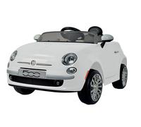 Macchina Elettrica per Bambini 12V con Licenza Fiat 500 Bianca