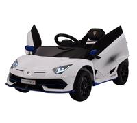 Macchina Elettrica per Bambini 12V con Licenza Lamborghini Aventador SVJ Small Bianca