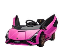 Macchina Elettrica per Bambini 12V con Licenza Lamborghini Sian FKP 37 Rosa