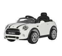 Macchina Elettrica per Bambini 12V con Licenza Mini Cooper Cabrio Bianca