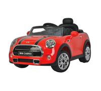 Macchina Elettrica per Bambini 12V con Licenza Mini Cooper Cabrio Rossa
