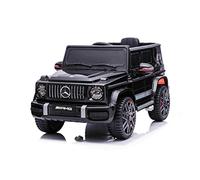 Macchina elettrica per bambini 12V con porte alte, nera, ruote in EVA, Monoposto, Telecomando 2,4 GHz, Motore 2 X