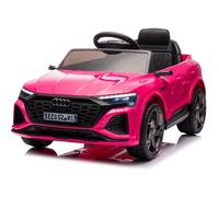 Macchina Elettrica per Bambini 12V Licenza Ufficiale Audi SQ8 E-Tron con Telecomando e Sedile Pelle Rosa