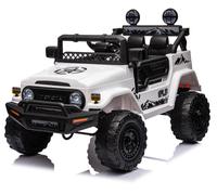 Macchina Elettrica per Bambini 12V Toyota Cruiser Bianca