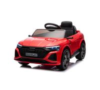 Macchina Elettrica per Bambini 12V Licenza Ufficiale Audi SQ8 E-Tron con Telecomando e Sedile Pelle Rosso