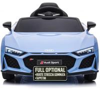 Macchina Elettrica Per Bambini Audi R8 Spyder Full Optional Auto Elettrica Per Bambini Telecomandata Sedile In Pelle Porte Apribili Doppio Motore Elettrico Da 12V Carico 25 Kg TOYSCAR Blue
