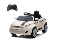 Macchina Elettrica per Bambini Fiat 500 12V 30W con Telecomando Luci e Suoni