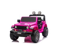 Macchina Elettrica per Bambini Jeep Wrangler Rubicon 12V con Telecomando Rosa
