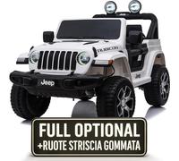Auto Macchina Elettrica Jeep Wrangler Rubicon 12V per Bambini porte apribili Con