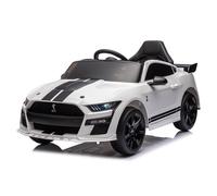 Macchina Elettrica per Bambini Licenza Ufficiale Ford Mustang Shelby Telecomandata 10,8V 3,1Ah Bianco