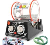 Macchina elettrica per bicchiere, lucidatrice per pietre preziose con regolazione a 5 velocità, bicchiere rotante da 35 W per lucidare gioielli, capacità 3 kg