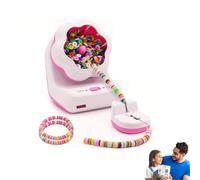 Macchina Elettrica per Braccialetti con Perline - Kit Completo per Creare Gioielli DIY, con Ago ed Elastico, Infilatrice Automatica per Perline di Argilla e Polimero, Regalo Perfetto (Senza Perline)