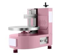 Macchina Elettrica per Decorare Torte, Piatto Girevole Automatico per Glassa e Spalmare la Crema con Raschietto Graduato, per Torte da 4-12 Pollici(Pink)