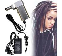 Macchina elettrica per Dreadlock, Creatore portatile di Dreadlock istantanei, Kit di strumenti per Dreadlock portatili con 20 aghi all'uncinetto, Fai da te facilmente i tuoi capelli o umani