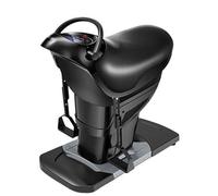 Macchina elettrica per equitazione 200 W, attrezzatura fitness 3D con 20 impostazioni di velocità, capacità 150 kg, per esercizi in palestra a casa, per uomini e donne