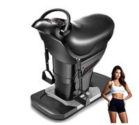 Macchina elettrica per equitazione, attrezzatura fitness con regolazione a 20 velocità, 3 modalità intelligenti, display a LED, capacità di carico di 150 kg per esercizi efficaci su vita, fianchi e