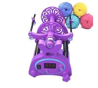 Macchina Elettrica Per Filatoio, Avvolgitore Per Gomitoli Di Lana Per Filato, Con Display Digitale Lcd, Filatoio Per Filato, Filatoio Per Lana, Per Tessitura Precisa Di Filati,Purple-digital