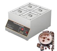 Macchina elettrica per fondere il cioccolato - Pentola per temperare il cioccolato per praline e cioccolata calda, design a doppio cilindro