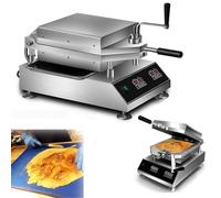 Macchina Elettrica per Gamberi E Torte Fossili con Doppia Piastra Riscaldante, Padella per Frittelle Pesce con Display Temperatura E Controllo Intelligente Temperatura per Snack Bar,A
