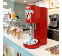 Macchina Elettrica per Gelato Spaghetti Macchina per Gelato a Spaghetti, 4 Stampi in Acciaio Inox, Elevata Efficienza Con Produzione Di 30 L/H, Resistente Al Surriscaldamento per Food Truck(Red)