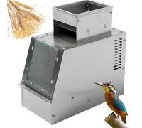 Macchina Elettrica per Gusci Soffiati di Cereali e Pulitore per Semi di Uccelli, Vaglio per Mangime per Uccelli a Velocità Regolabile per la Vagliatura Dei Cereali