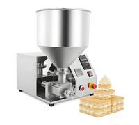 Macchina elettrica per il riempimento di ciambelle da 12 litri con controllo digitale, riempitrice per creme e marmellate in acciaio inox 304 per panetterie, caffetterie e uso domestico.