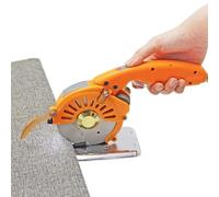 Macchina elettrica per Il Taglio di Tessuti, taglierine rotanti elettriche per Tessuti, Altezza di Taglio rotativa 27 mm, taglierine rotanti elettriche, Motore Interamente in Rame Arancione (110 °C)