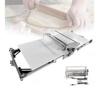 Macchina elettrica per impasto, in acciaio inossidabile, pressa per pasta sfoglia pieghevole compatta, rullo da 5 kg, spessore 2-30 mm, larghezza 450 mm, grado commerciale per panetteria e ristorante