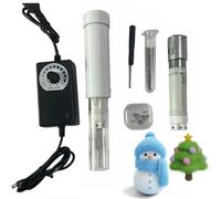 Macchina Elettrica Per Infeltrire Ad Ago, Strumento Portatile Per Feltro Di Lana Con 2 Ugelli Sostituibili E 14 Aghi, Corsa Regolabile 0-3 Cm, Velocità Regolabile, Per Diy Pittura Su Lana E Feltro