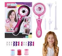 Macchina elettrica per intrecciare i capelli, per capelli, giocattolo per salone di bellezza, set di strumenti per lo styling, strumento decorativo per principesse da 5 a 15 anni