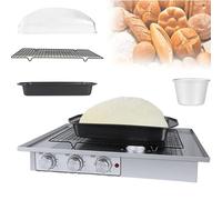 Macchina elettrica per la lievitazione dell'impasto del pane, materiale in acciaio inossidabile, copertura in PC trasparente e visibile, funzioni di controllo indipendenti di tempo/temperatura e umi