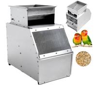Macchina elettrica per la pulizia dei cereali, macchina per soffiaggio dei cereali per mangimi, velocità del vento regolabile e apertura del mangime, acciaio inossidabile per impieghi gravosi