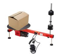 Macchina elettrica per l'emissione di film estensibile, avvolgitore per pallet a 30 giri/min con piattaforma girevole da 40 cm, ideale per rotoli di film estensibile da 27,5 mm, soluzione di imballa