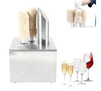 Macchina Elettrica per Lucidare Bicchieri da Vino, Asciugatrice e Lucidatrice per Bicchieri con Spazzole, Lucidatrice per Bicchieri da Vino In Acciaio Inox per Bar e Ristoranti 3 Wash