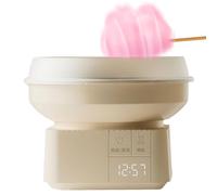 Macchina elettrica per marshmallow per zucchero filato, display digitale, diametro 270 mm, include 10 bastoncini colorati, perfetta per compleanni fai da te