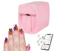 Macchina Elettrica Per Nail Art, Stampa Un Dito Una Volta, Due Alimentatori Metodi: Alimentazione Mobile/Presa Usb, Risoluzione: 2400 Dpi,Pink