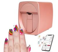 Macchina Elettrica Per Nail Art, Stampa Un Dito Una Volta, Due Alimentatori Metodi: Alimentazione Mobile/Presa Usb, Risoluzione: 2400 Dpi,RoseGold