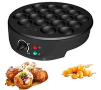Macchina elettrica per polpette con controllo della temperatura, padella antiaderente per realizzare 18 Takoyaki giapponesi contemporaneamente