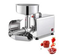 Macchina elettrica per pomodoro, acciaio inossidabile commerciale, ideale per salsa e mirtilli, riduzione sprechi alimentari.