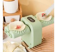 Macchina elettrica per ravioli automatica per ravioli, completamente automatica, per uso domestico, riempitrice per pizzicare, versione inglese (verde)