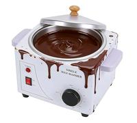 Macchina elettrica per sciogliere il cioccolato, pentola per fonduta da 600 ml con regolazione precisa della temperatura da 0 a 80 °C, scaldavivande per cioccolato, caramelle, burro,Natural