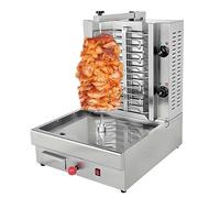 Macchina Elettrica Per Shawarma E Doner Kebab, Girarrosto Commerciale A 360° Per Carne, Girarrosto Verticale In Acciaio Inossidabile Con Piastra Riscaldante