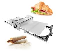 Macchina Elettrica per Stendere l’Impasto, Sfogliatrice Automatica per Pasta Sfoglia e Fondente, Spessore Regolabile 2-30 mm, Struttura in Acciaio Inossidabile, Pieghevole per Panetteria, Pizza