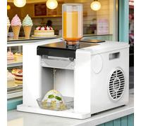 Macchina elettrica per tritare il ghiaccio con cono di neve e Bingsu, tritaghiaccio commerciale da 60 kg al giorno con touch screen,per camion di cibo, ristoranti,negozi di tè al latte e uso do white