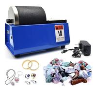 Macchina elettrica per tumbler da roccia, lucidatrice per pietre preziose con motore resistente, trazione a doppia ruota, cilindro in gomma a tenuta stagna, riduzione del rumore per lucidare cristalli