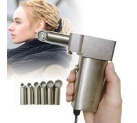 Macchina Elettrica Per Uncinetto, Macchina Per Maglieria A Mano, 6 Teste Per Trecce (6-16 Mm) + 20 Ferri Da Uncinetto, Facile Da Creare, Per Principianti E Professionisti,Silver