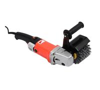 Macchina elettrica satinata 1400 W, macchina da traino con 8 marce regolabili e 3500 giri/min, spazzola in acciaio inox per superfici in metallo e legno, con ruota in tela e spazzole di carbone